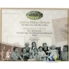 document bij uitreiking medaille door de Israelise ambassade aan de Fam Derksen Geerlingshof 07-09-1999 F00000993